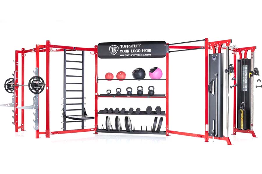 TuffStuff CT8 COMPACT Home Gym System - Strength Training Equipment for Full Body Workouts | Perfect for Home Fitness, Small Spaces & Personal Training