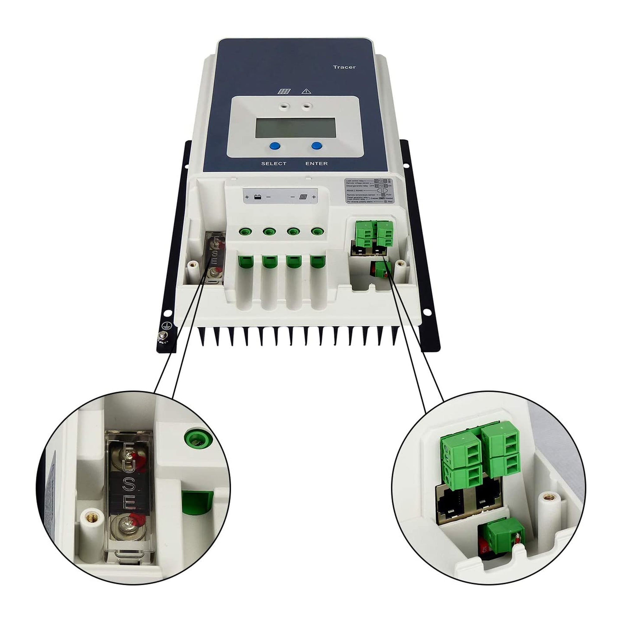 ACOPOWER 60A MPPT Solar Charge Controller for RV, Boat, Off-Grid Systems - High Efficiency Solar Panel Regulator with LCD Display | Perfect for Camping, Marine & Home Solar Power