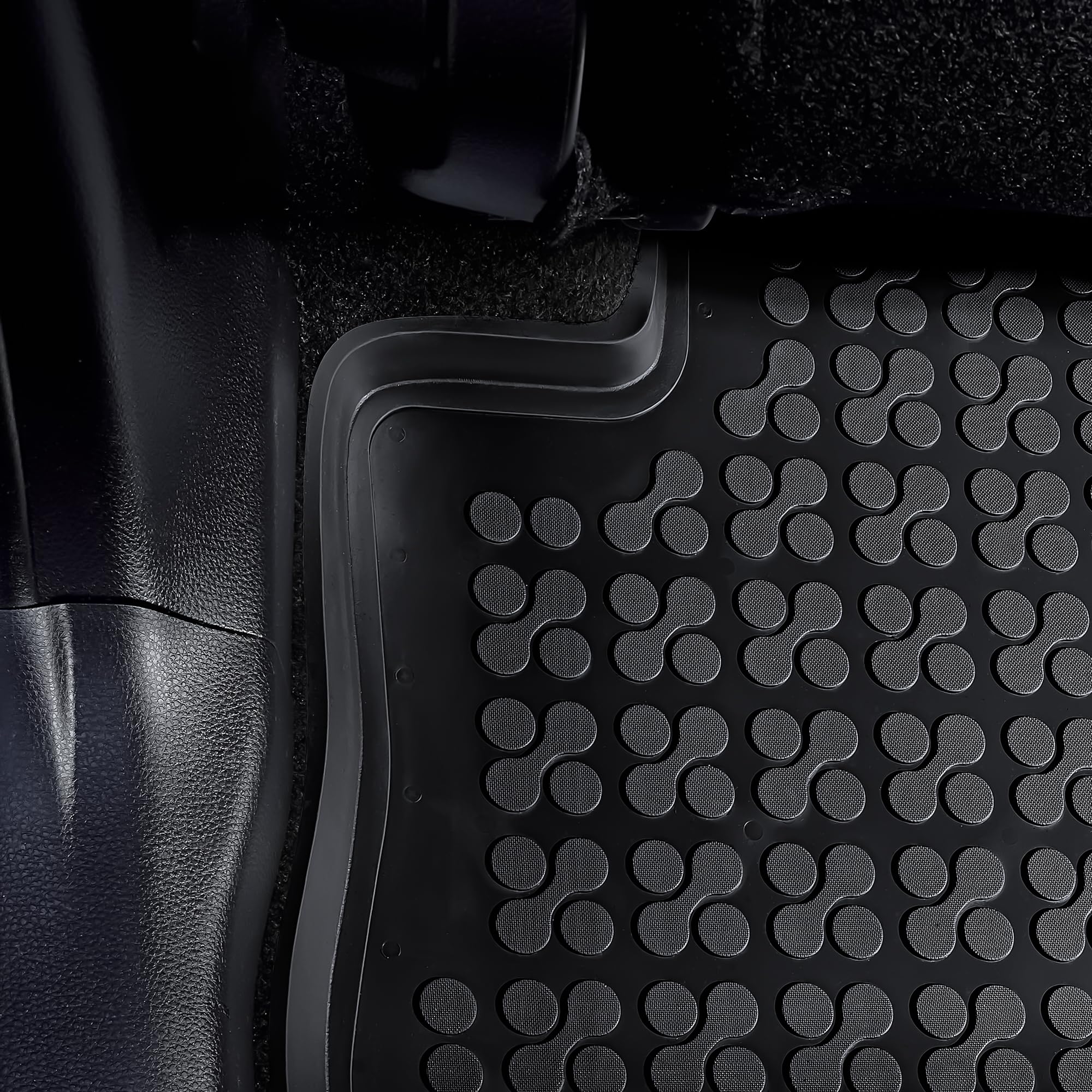 Premium All-Weather Rubber Floor Mats for Toyota Sienna (2011-2020) - Custom Fit, Anti-Slip Protection, Heavy Duty Car Floor Liners - Perfect for Family Road Trips, Off-Road Adventures & Everyday Commute