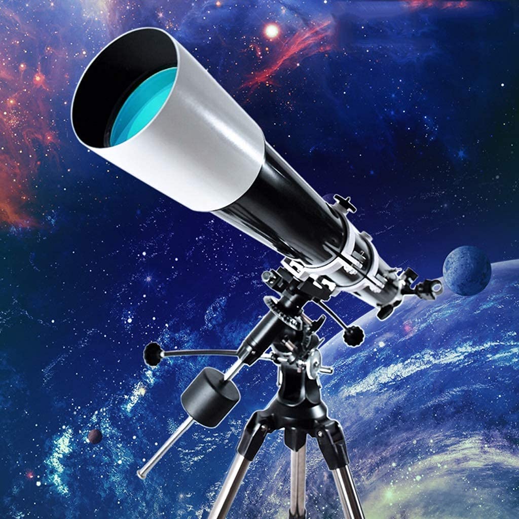 FMOGG Professional HD Stargazing Telescope - 80mm Aperture 900mm Refractor Astronomical Telescope with Adjustable Tripod & Smartphone Adapter for Adults & Kids - Perfect for Astronomy Observation, Bird Watching, and Outdoor Exploration