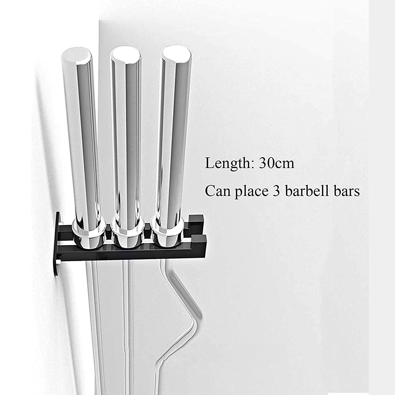 Barbell Bracket - Heavy Duty Wall Mounted Barbell Bar Storage Rack for Home Gym, Space Saving Sports Equipment Organizer | Perfect for Garage, Basement, and Fitness Room Organization