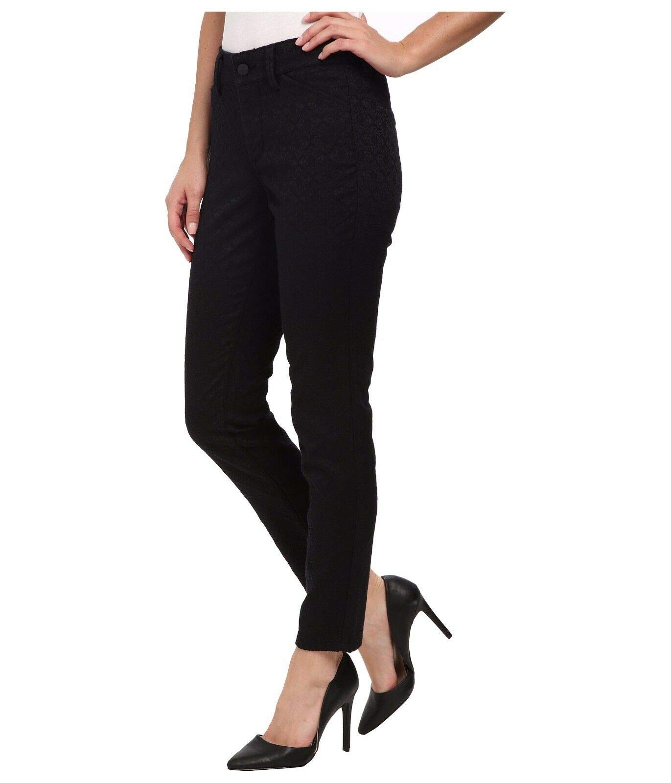 NYDJ Women's Petite Jade Legging Floral Jacquard Jeans - Stretchy Comfort Pants for Work, Travel & Casual Wear