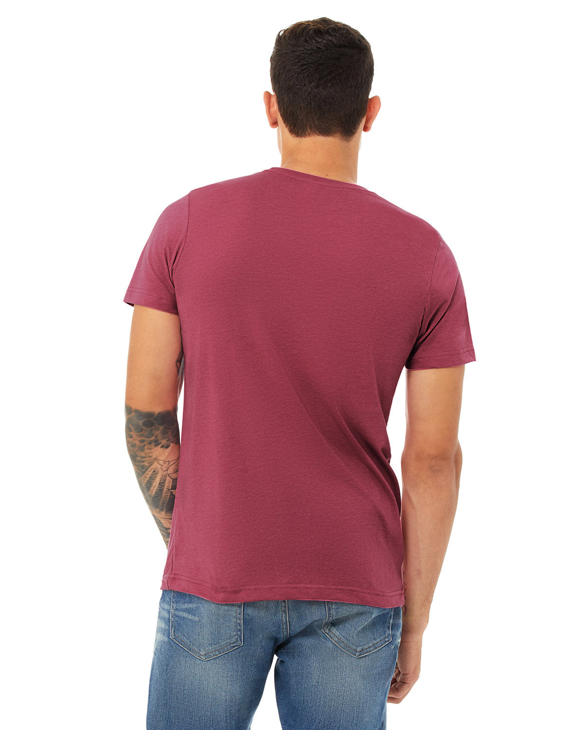 Bella + Canvas 3001CVC Unisex Heather CVC Crew Neck T-Shirt - Soft Cotton Blend Tee for Men & Women - Perfect for Casual Wear, Screen Printing & Everyday Outfits