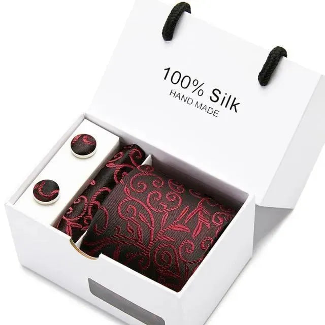 Premium Silk Men's Necktie Set - Elegant & Stylish Formal Ties for Business, Weddings & Special Occasions