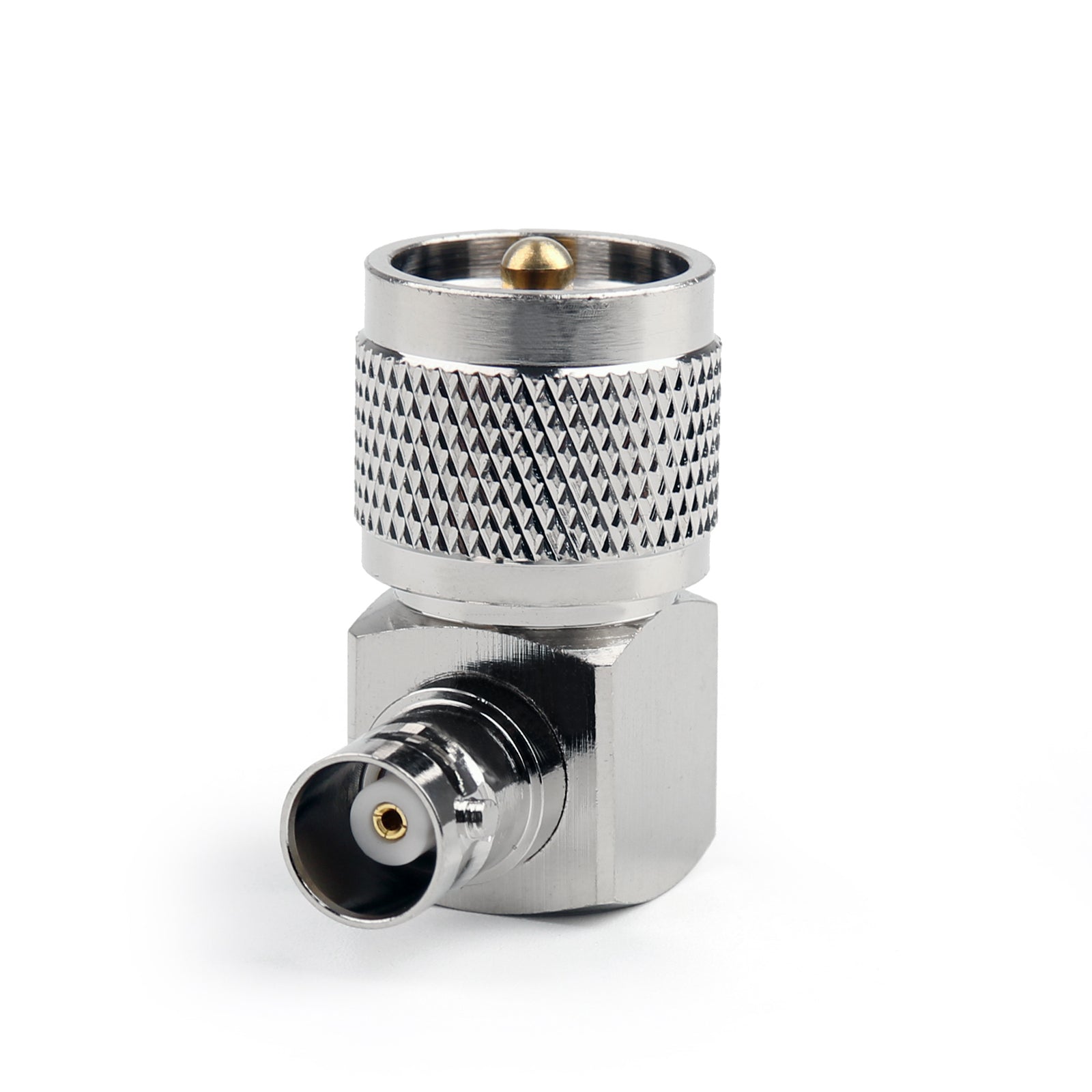 10pcs UHF PL259 Male to BNC Female Right Angle RF Coaxial Adapter Connectors - Perfect for Ham Radio, CCTV, and Antenna Installations