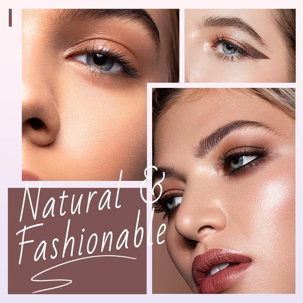 2024 New Folding Angle Scalloped Lash Brush - Soft Bristles Eyelash Comb & Lengthening Makeup Tool (3PCS) for Natural, Dramatic & Everyday Looks - Perfect for Home, Travel & Professional Makeup Artists