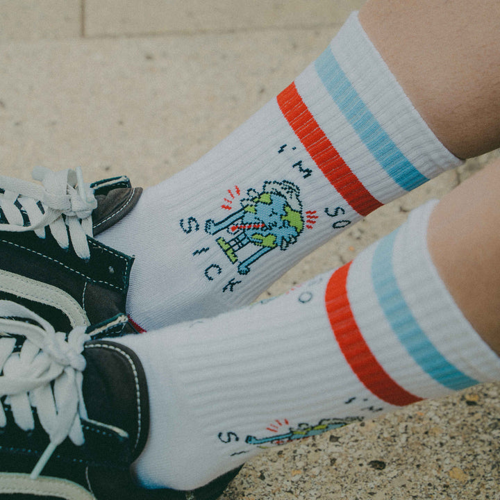 Premium American Socks - Mid High Cotton Crew Socks for Men & Women | Comfortable Everyday Wear for Work, Sports & Casual Outfits