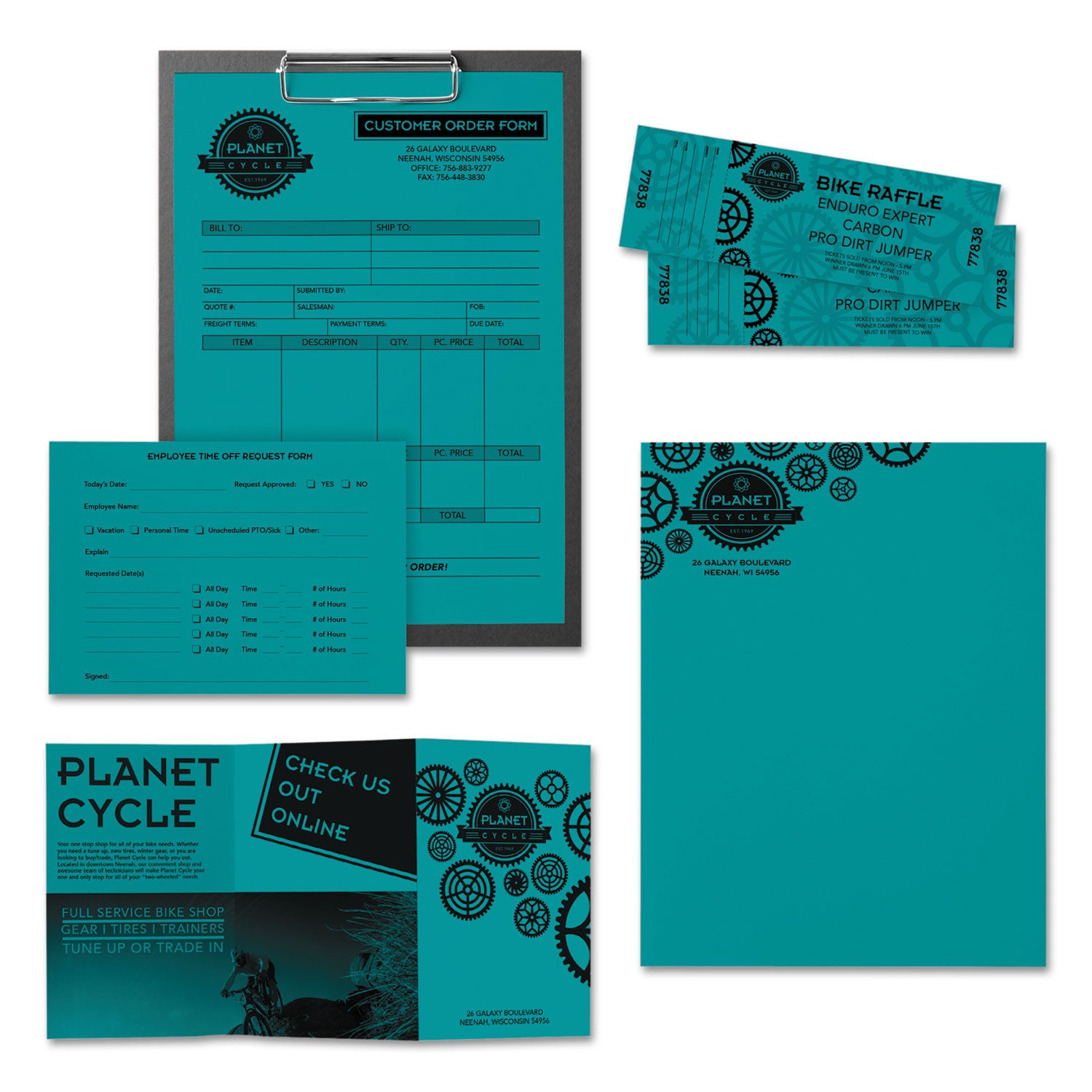 Astrobrights® Premium Color Paper - 24 lb Bond Weight, 8.5 x 11 Inches, Terrestrial Teal, 500 Sheets per Ream - Perfect for Office Documents, School Projects & Creative Crafts