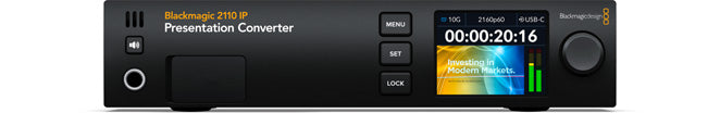 Blackmagic 2110 IP Presentation Converter - Professional Video Streaming Device for Live Events, Broadcast & Remote Production | HDMI to IP Conversion for 4K Video