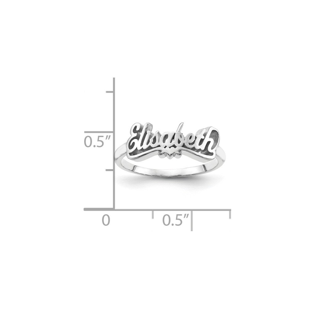 925 Sterling Silver Personalized Name Ring for Women & Men - Custom Engraved Polish Band for Anniversary, Wedding, Gift & Everyday Wear