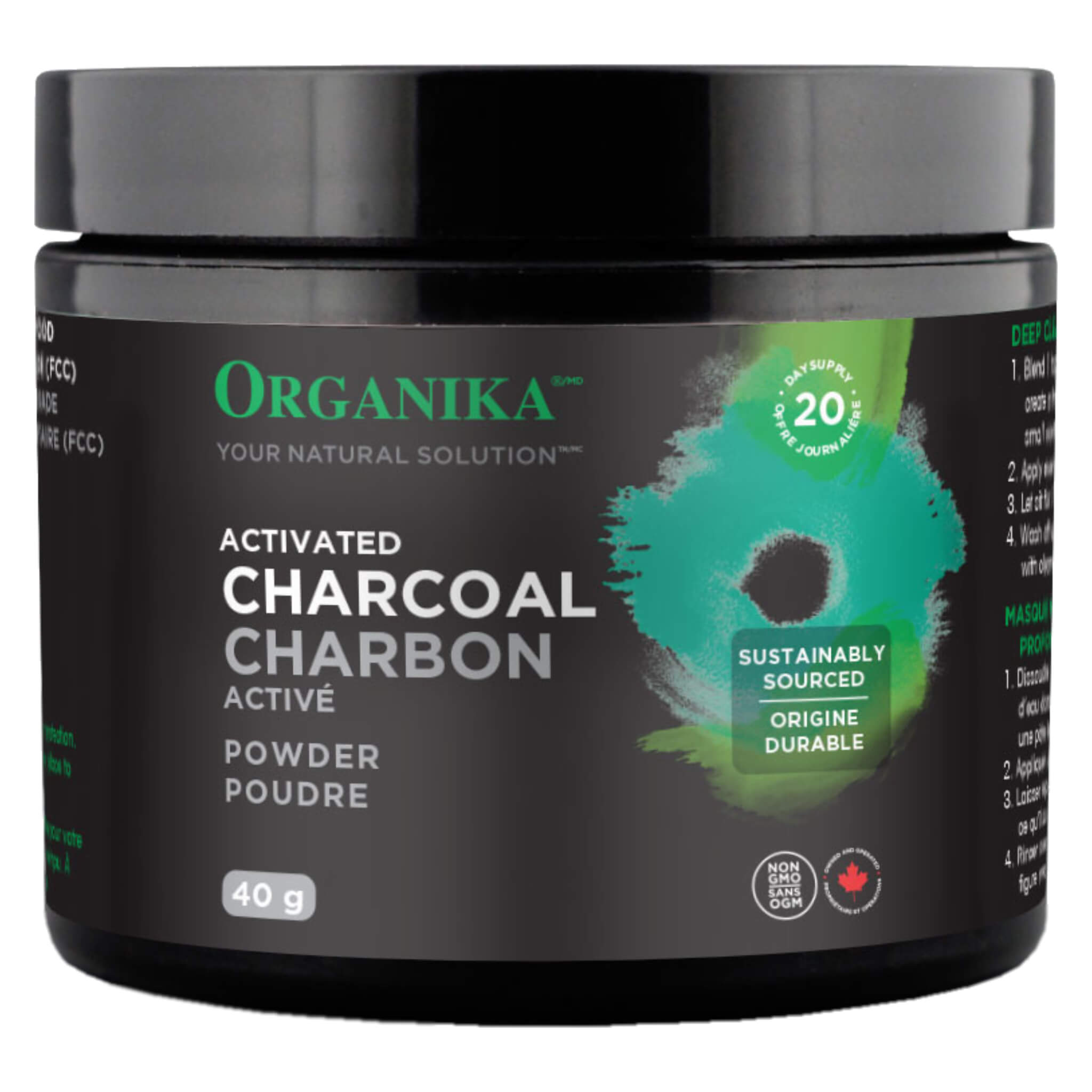 Organic Activated Charcoal Powder for Teeth Whitening & Detox - Food Grade, 100% Pure Coconut Shell Charcoal - Perfect for DIY Face Masks, Water Filtration & Natural Remedies
