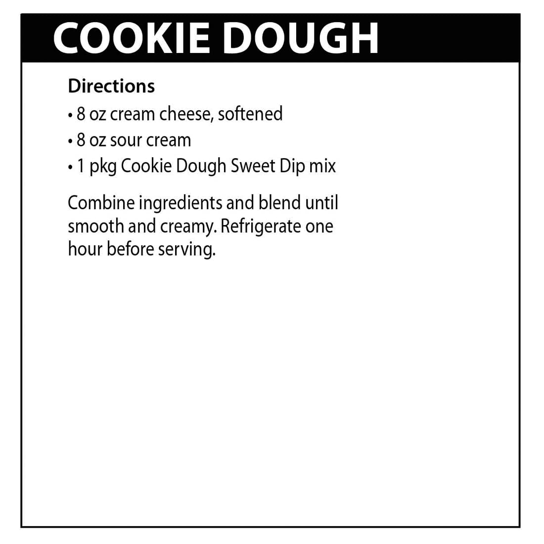 Rada Cookie Dough Sweet Dip Mix - 3 Pack | Delicious Dessert Dip for Parties, Snacks & Family Gatherings | Perfect with Fruits, Crackers & Cookies