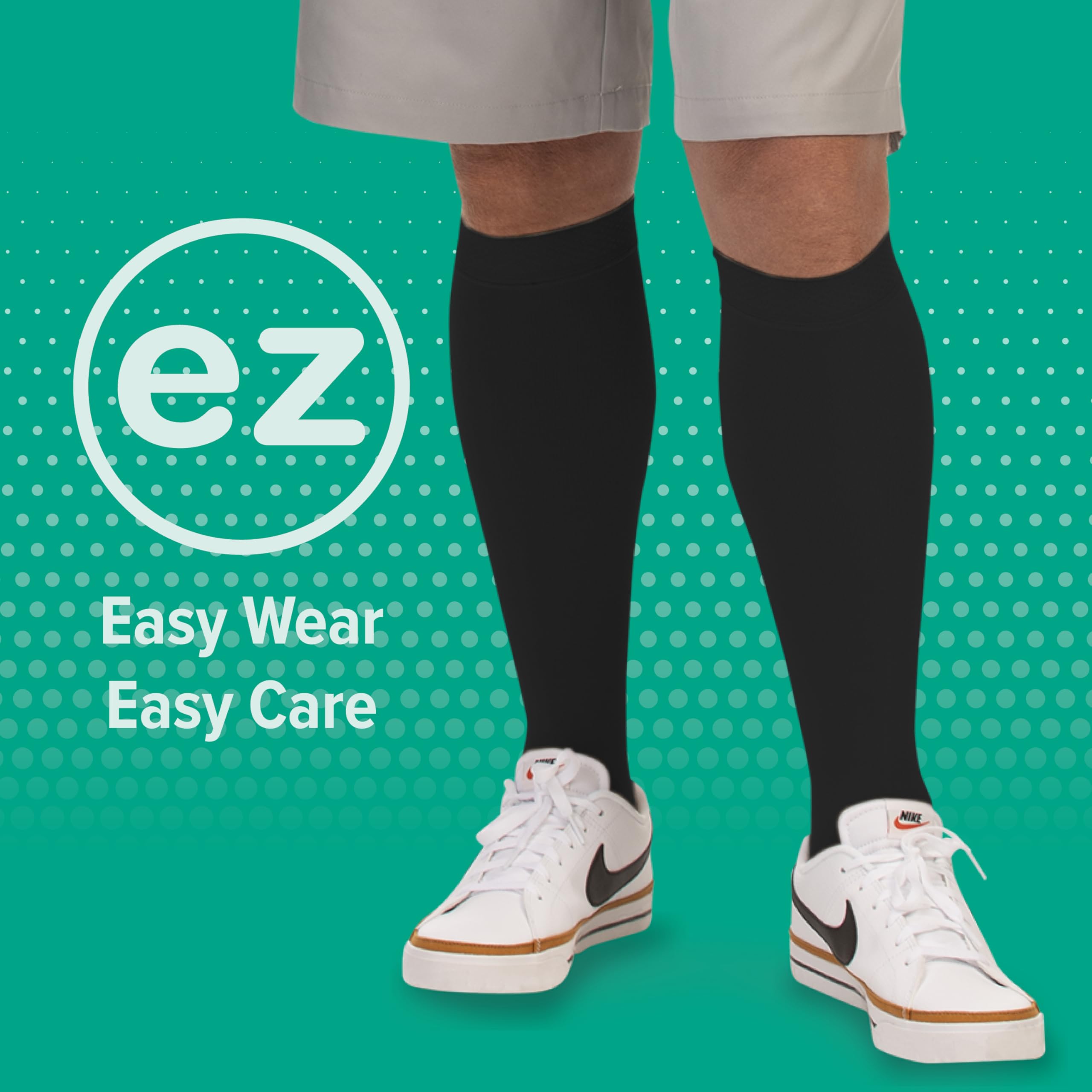 Juzo Assist Knee High Open Toe Compression Stockings 30-40 mmHg - Therapeutic Support for Men & Women - Comfortable Breathable Medical Socks for Varicose Veins, Edema & Post-Surgery Recovery - Beige, Size 3 - Ideal for Daily Wear, Travel & Active Lifestyles