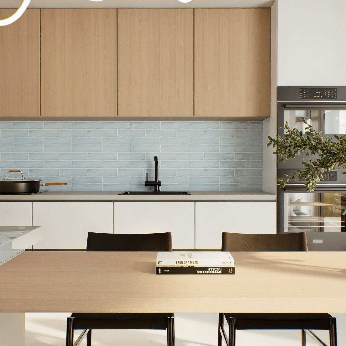 3 x 12 Inch Teramoda Sky Glossy Pressed Glazed Ceramic Tile - Perfect for Kitchen Backsplash, Bathroom Walls & Modern Interior Design