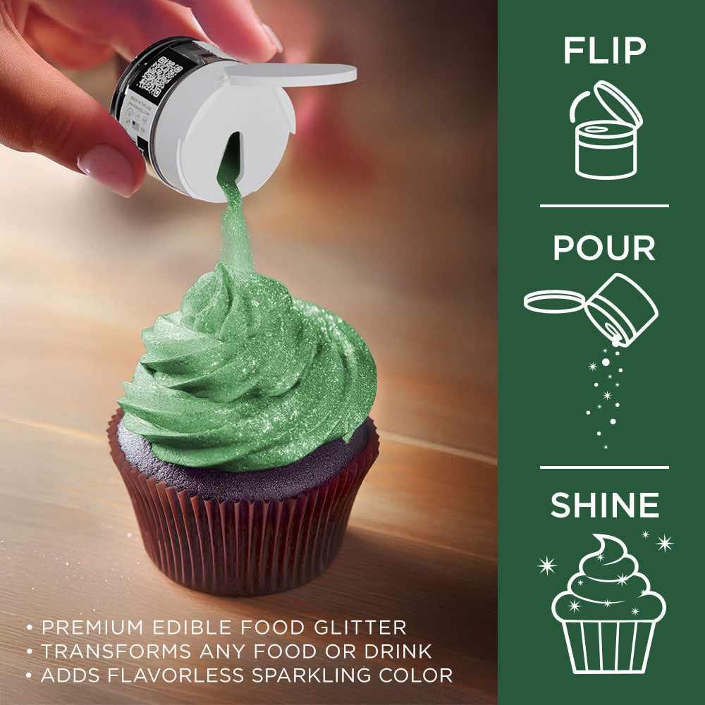 Premium Christmas Green Tinker Dust® Glitter for DIY Crafts - Bulk Private Label Glitter for Holiday Decorations, Gift Wrapping, and Party Supplies