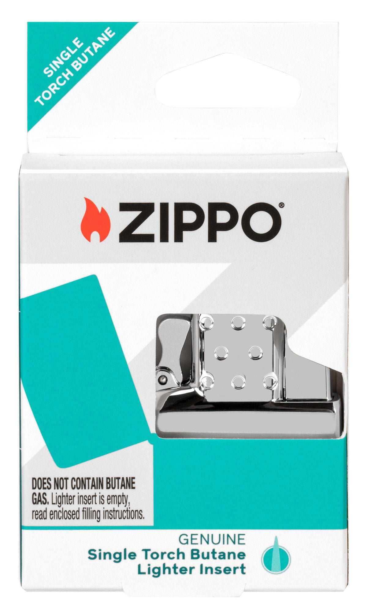 Premium Single Torch Butane Lighter Insert - Windproof Refillable Lighter for Cigars, Camping & Outdoor Use