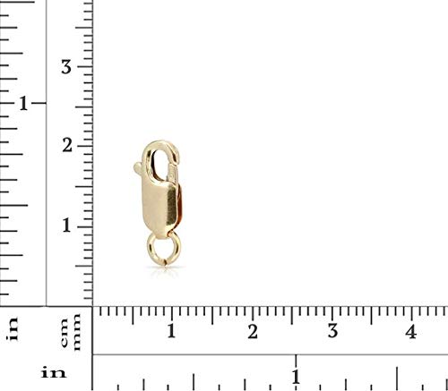 14K Gold Filled Lobster Clasp with Open Jump Ring - 11.7mm Size (2 Pack) - Wholesale Jewelry Findings for Necklaces, Bracelets & DIY Craft Projects
