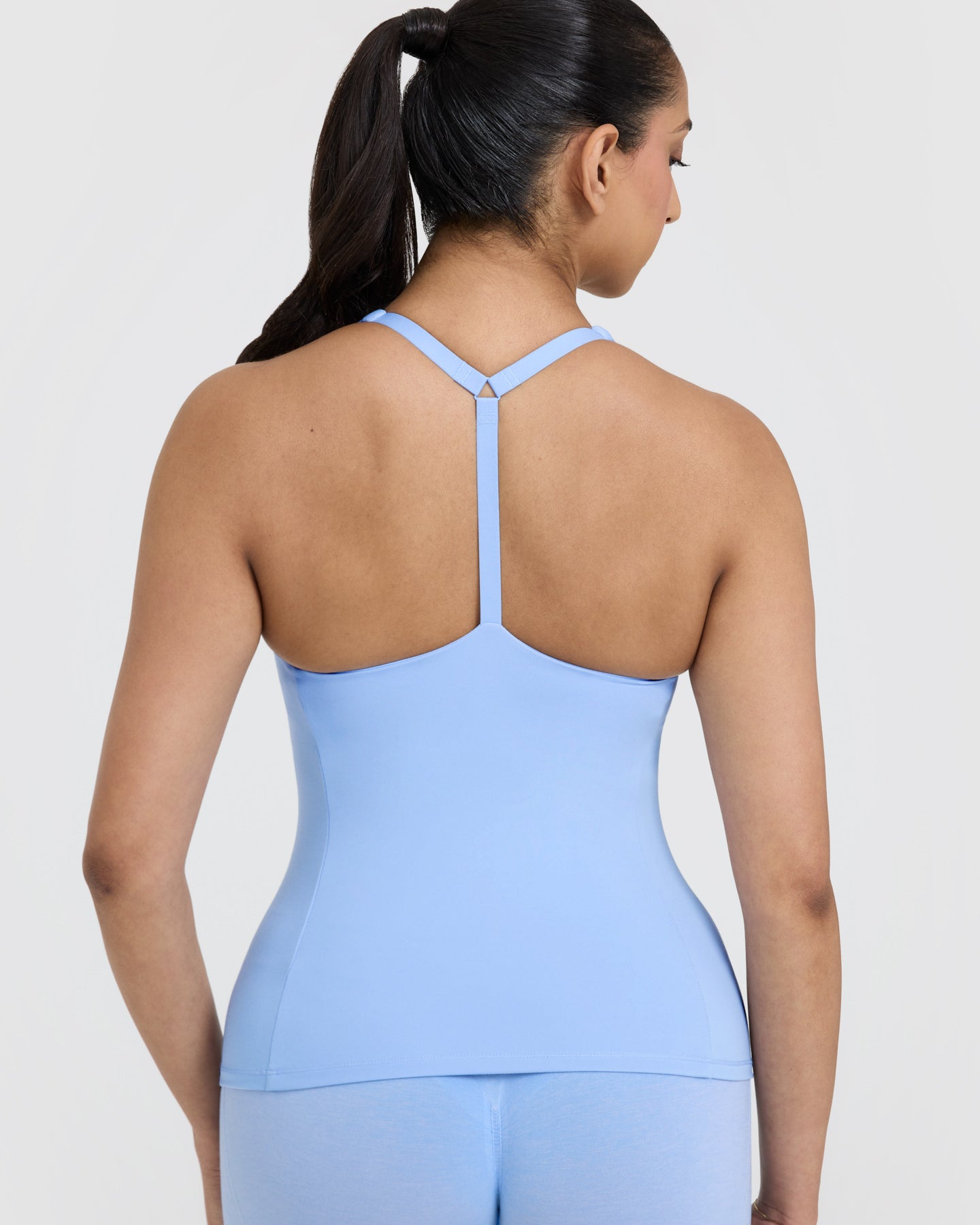 Timeless Square Neck Vest for Women - Powder Blue Sleeveless Tank Top | Casual Summer Outfit, Layering Piece, Beach Cover-Up