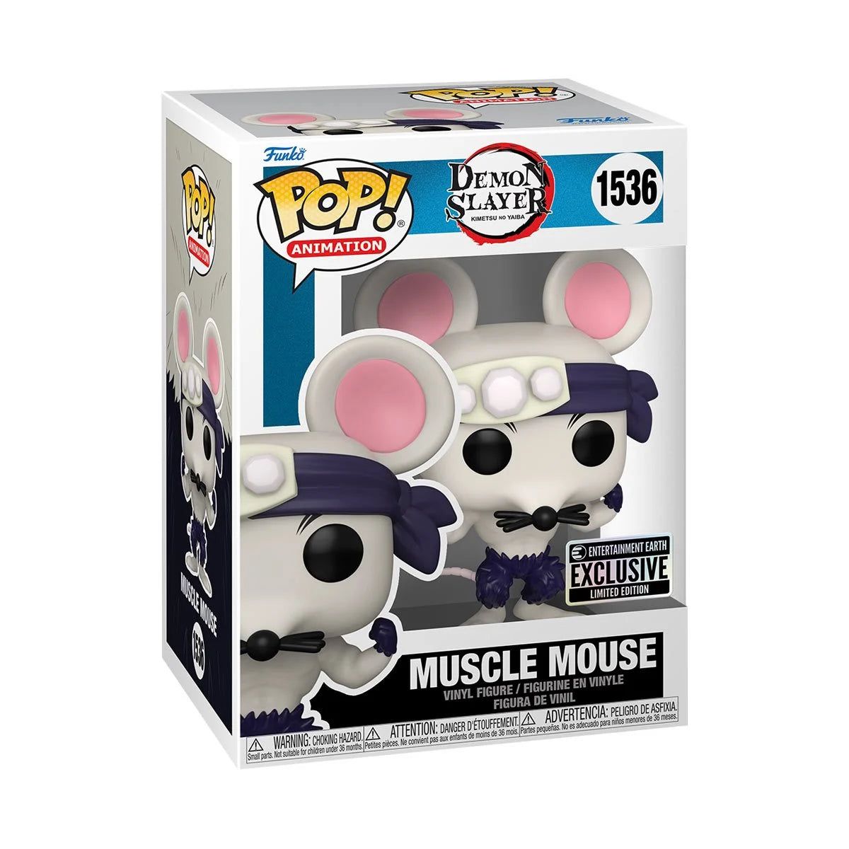 Demon Slayer Funko Pop! Vinyl Figure - Tanjiro Kamado Muscle Mouse Exclusive #1536 | Anime Collectible for Fans, Home Office Decor, Gift for Anime Lovers