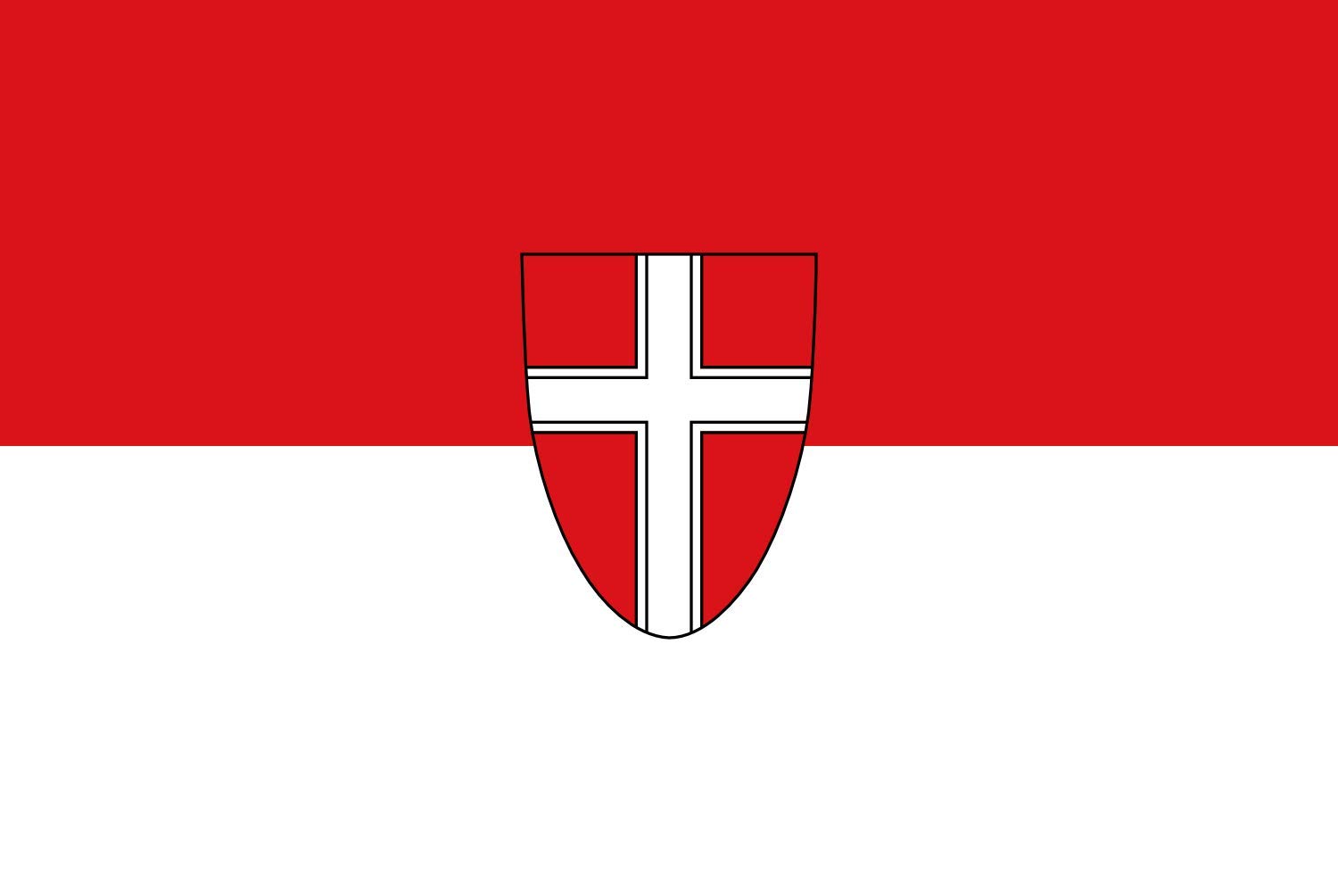 Vienna State Flag - Large 3x5ft Outdoor Landscape Flag (90x150cm) | 100% Made in Germany | Durable All-Weather Polyester for Patio, Garden & Government Buildings | Perfect for State Pride & Decorative Use