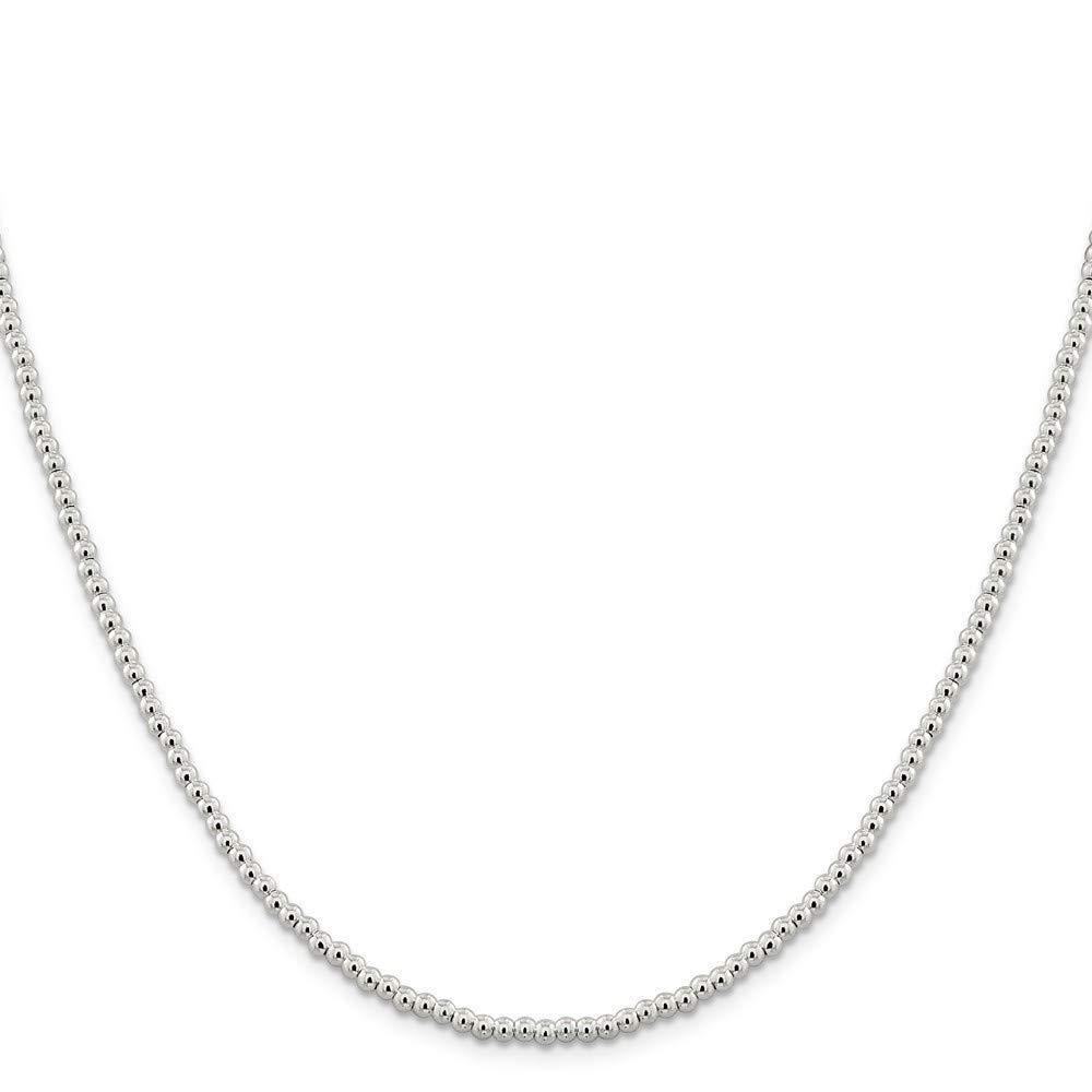 925 Sterling Silver Beaded Box Chain Necklace for Women - Adjustable Lengths 16/18/20 Inches & 3/4/5/6.1mm Width - Elegant Jewelry Gift for Birthday, Anniversary, Valentine's Day - Perfect for Daily Wear, Office, Date Night & Special Occasions