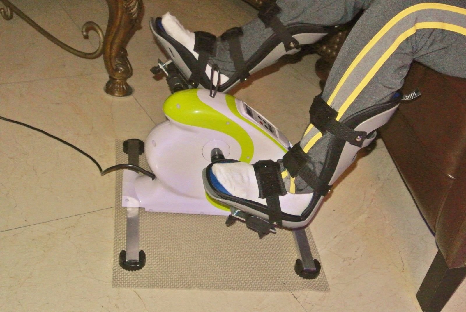 Sago® Adjustable Foot Splints for Motorized Exercise Bikes - Pair for Handicapped & Disabled Users (Include Shoe Size/Height/Weight/Gender) - Ideal for Physical Therapy, Rehabilitation & Home Exercise Equipment