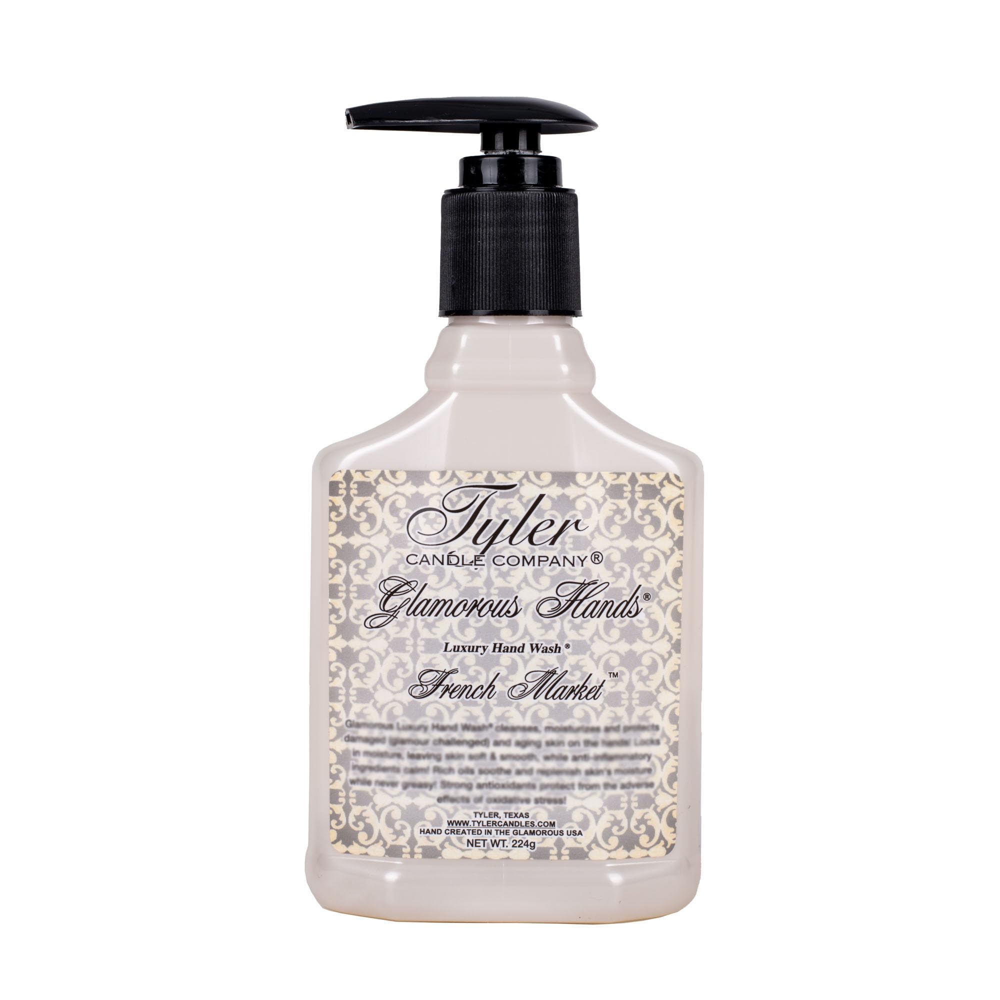 FRENCH MARKET Tyler Hand Wash - Luxurious Moisturizing Liquid Soap for Soft Skin | Gentle Cleansing for Daily Use | Perfect for Bathroom, Kitchen & Guest Washrooms
