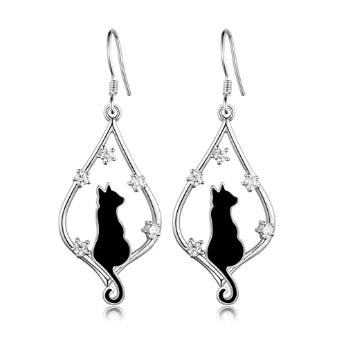 Black Cat Earrings