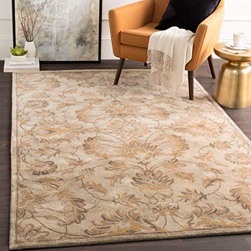 Surya Caesar Home Decor Area Rug 12x15 Feet - Soft Khaki Bohemian Rug for Living Room, Bedroom, Dining Room - Non-Slip Comfortable Floor Mat for Home Decor