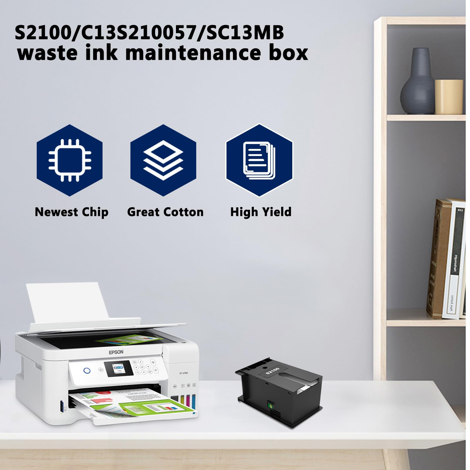 Epson SC-F570 Ink Waste Tank - Compatible with SC-F531/F560/T2100 Printers for Maintenance