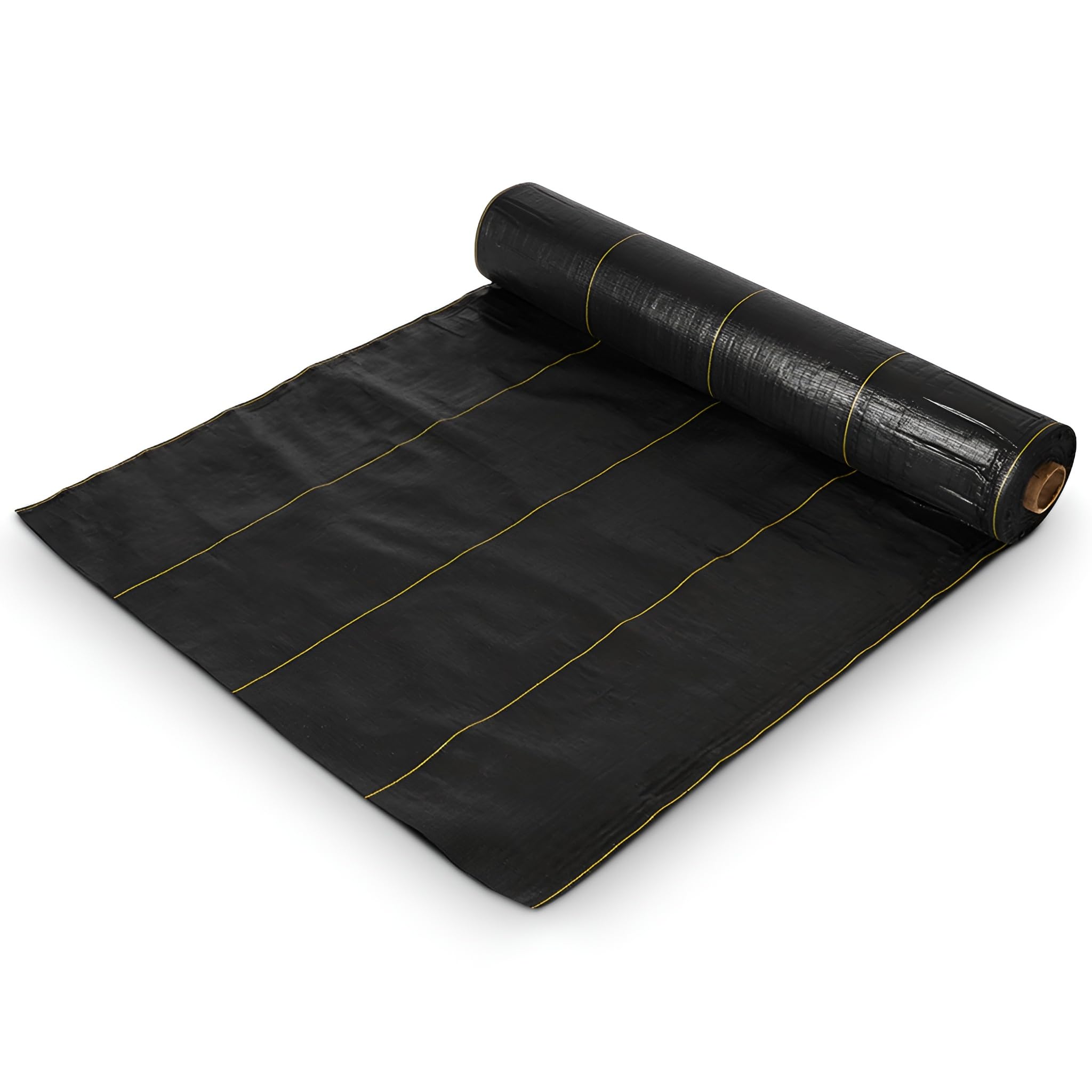 Dewitt Sunbelt Woven Ground Cover - 3.2 oz Black Weed Barrier Fabric (6' x 200') - Heavy Duty Landscape Fabric for Gardens, Greenhouses & Outdoor Displays | Perfect for Weed Control, Soil Protection & Professional Landscaping