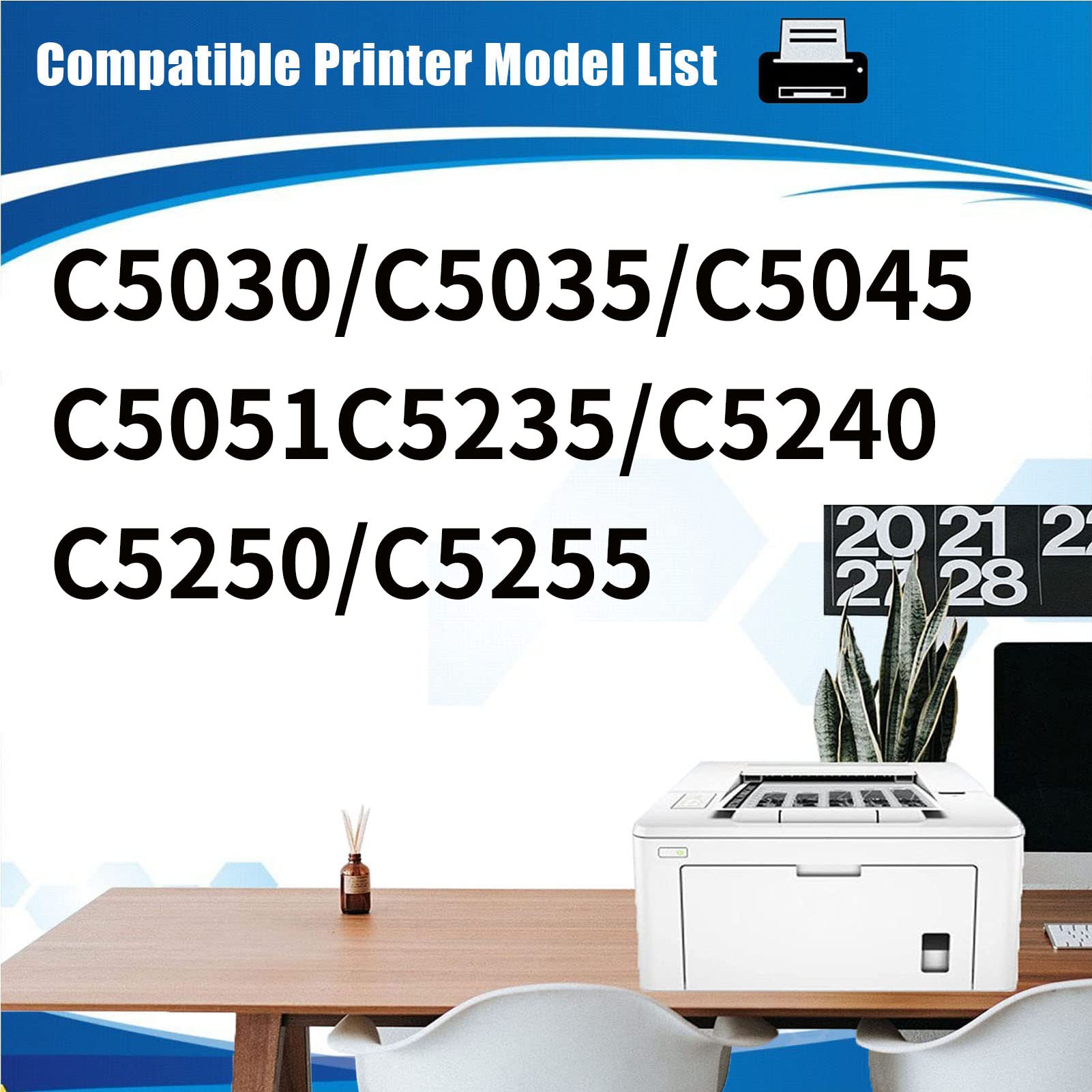 BAQU Compatible Waste Toner Box for Canon NPG-45 - Works with C5030/C5035/C5045/C5051/C5235/C5240/C5250/C5255/C5945/C8400 Printers (1-Pack) - Perfect for Office & Commercial Printing Needs