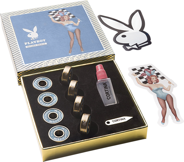 Premium Cortina Elijah Berle Playboy Bearings Set - High Performance Skateboard Bearings for Smooth Riding - Perfect for Street Skating, Longboarding & Skatepark Tricks