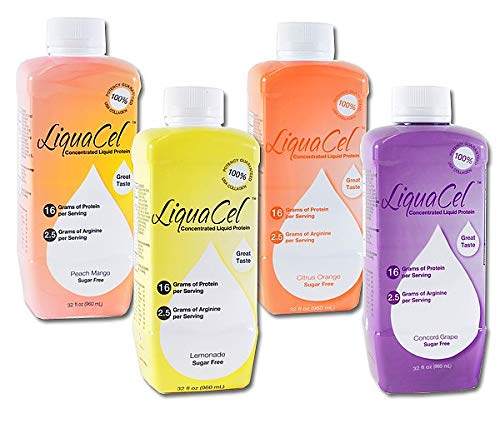 LiquaCel Liquid Protein Supplement - Peach Mango Flavor (6 Pack, 32oz Bottles) | High Protein Drink for Athletes, Fitness & Weight Management | Perfect for Post-Workout Recovery & Meal Replacement