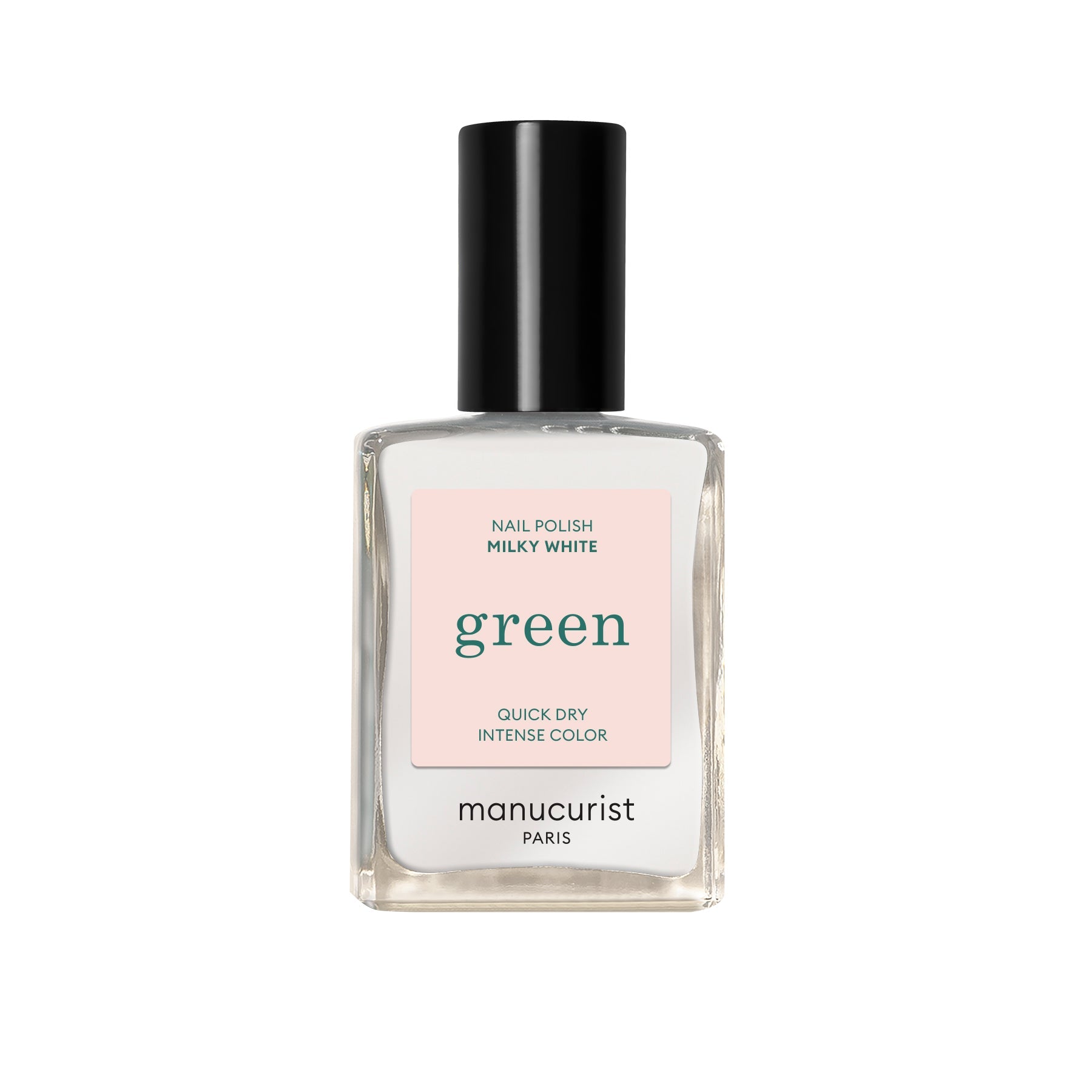 Green Nail Polish - Milky White Vegan Nail Lacquer | Long Lasting Chip-Resistant Formula | Perfect for Spring Nail Art & Everyday Wear