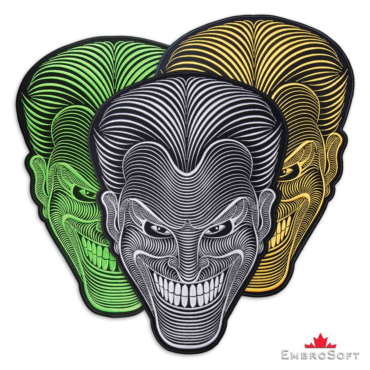 Batman Joker Head Embroidered Iron On Patch - 9