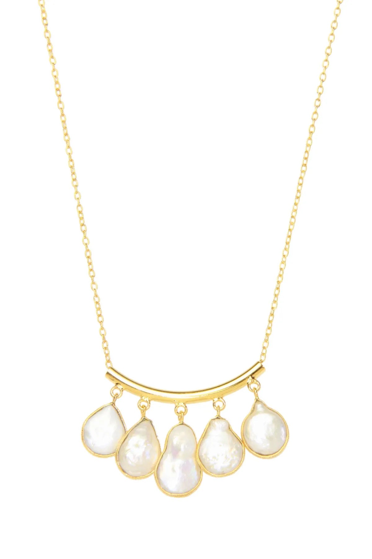 Elegant Pearl Drop Necklace for Women - Classic White Freshwater Pearl Pendant with Sterling Silver Chain - Perfect for Weddings, Parties & Special Occasions