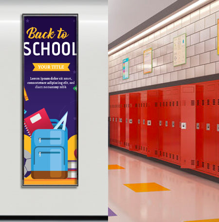 24x96 Extra Large Beveled Poster Frame - Slide in Sign Frame for Wall Art, Photos, and Posters - Perfect for Home, Office, and Commercial Displays