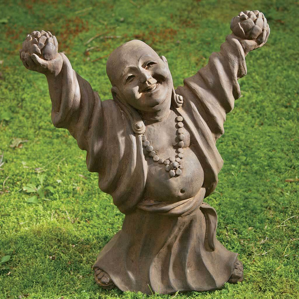 Campania International Dancing Buddha Statue - Handcrafted Brass Decor for Home, Office & Meditation Spaces | Spiritual Gift & Yoga Room Decor