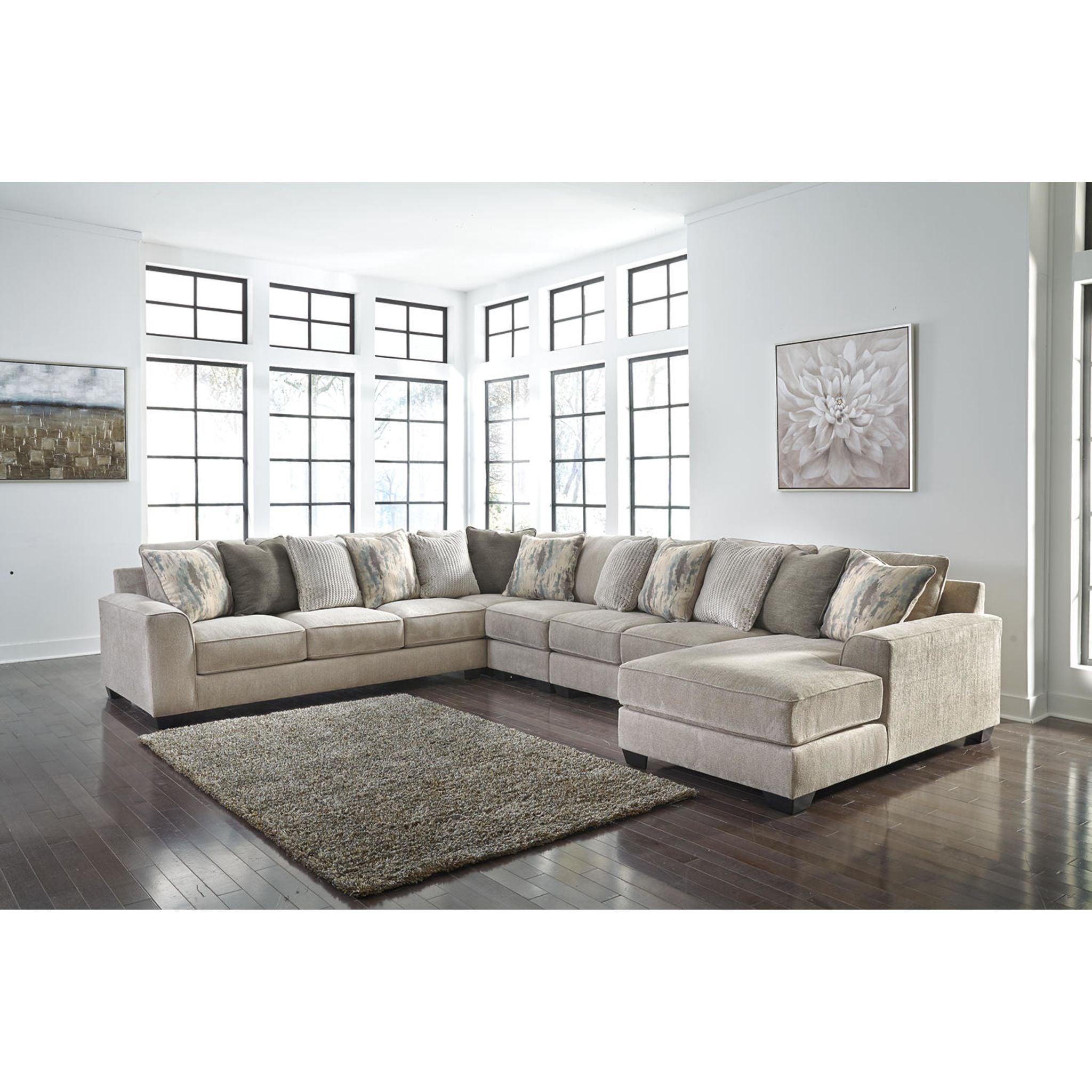Ardsley 5-Piece Sectional Sofa with Chaise Lounge - Modern L-Shaped Living Room Furniture for Small Spaces, Apartment & Family Home Comfort