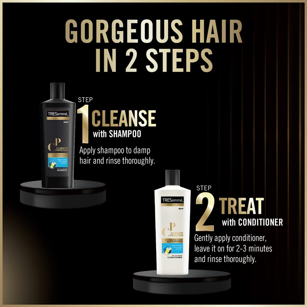 TRESemme Olive Climate Control Conditioner for Frizzy Hair - 190ml (6.4oz) - Hydrating & Smoothing Hair Care - Perfect for Dry, Damaged Hair - Use After Shampoo for Best Results