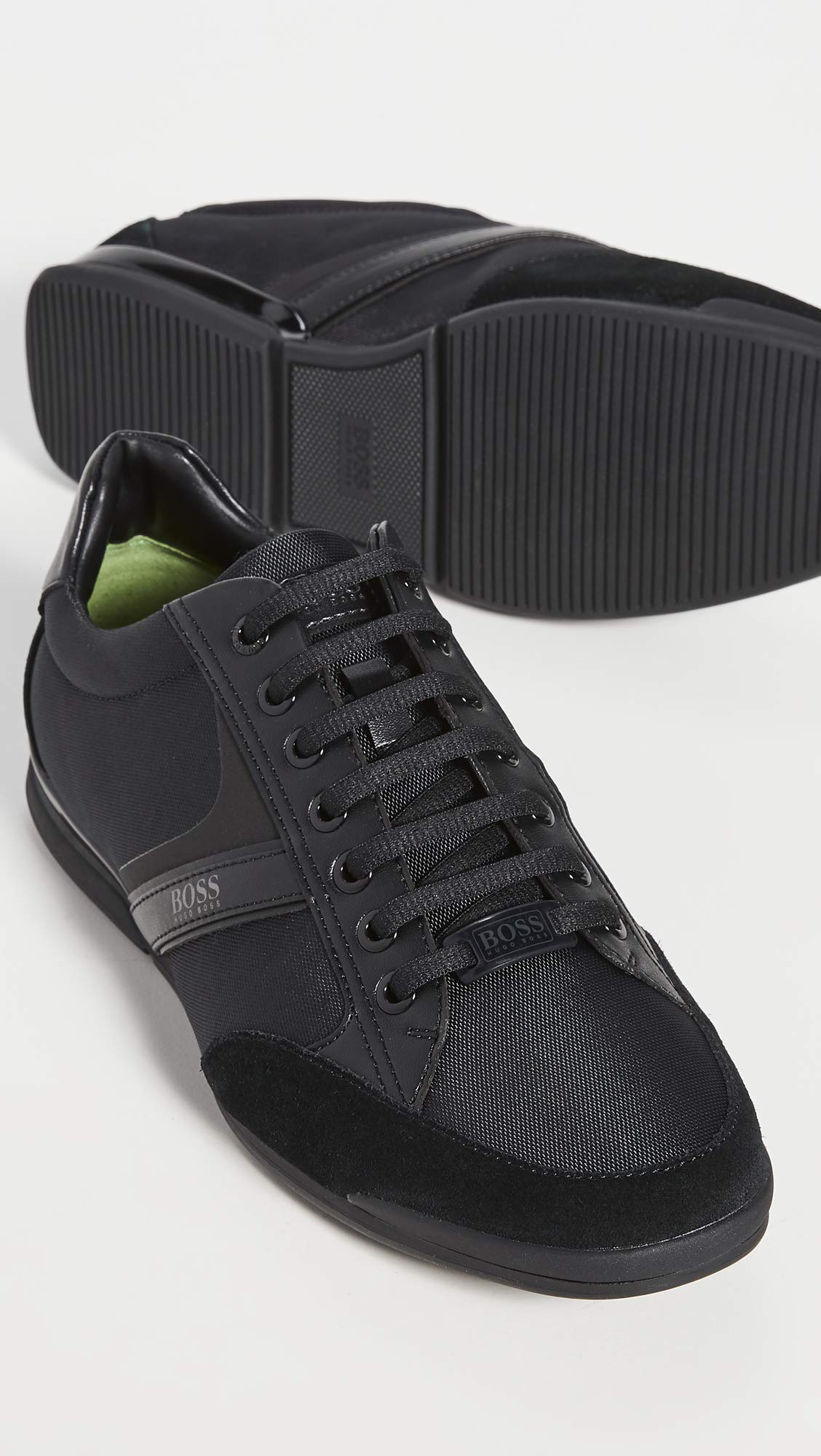 Hugo Boss BOSS Men's Saturn Sneakers - Premium Leather Casual Shoes for Men | Comfortable Walking & Everyday Wear | Office, Travel & Street Style Fashion