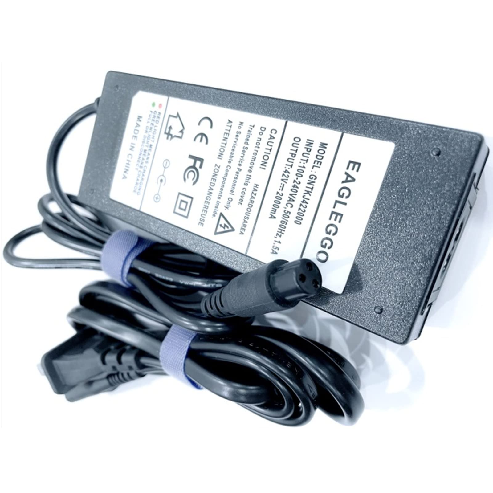 42V 3-Prong Inline Battery Charger for 36V Pocket Mod & Sports Mod Dirt Quad - Compatible with Millet Electric Scooter - Perfect for Off-Road Adventures & Urban Commuting