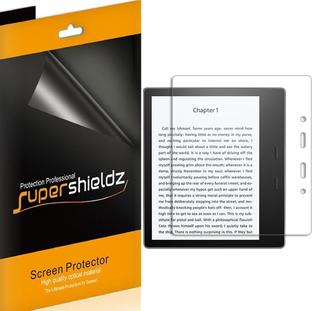Supershieldz 3-Pack Matte Anti-Glare & Anti-Fingerprint Screen Protector for Kindle Oasis (10th & 9th Gen, 2017-2019 Models) - Perfect for Reading Outdoors & Reducing Smudges