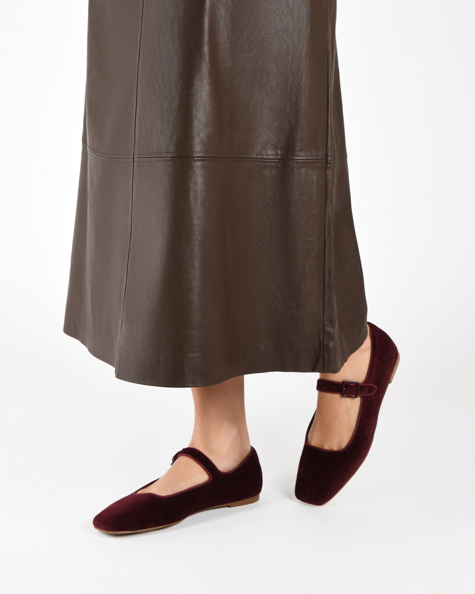 SERAFINA Women's Casual Flats - Merlot Velvet Slip-On Shoes for Comfort & Style | Perfect for Work, Travel & Everyday Wear