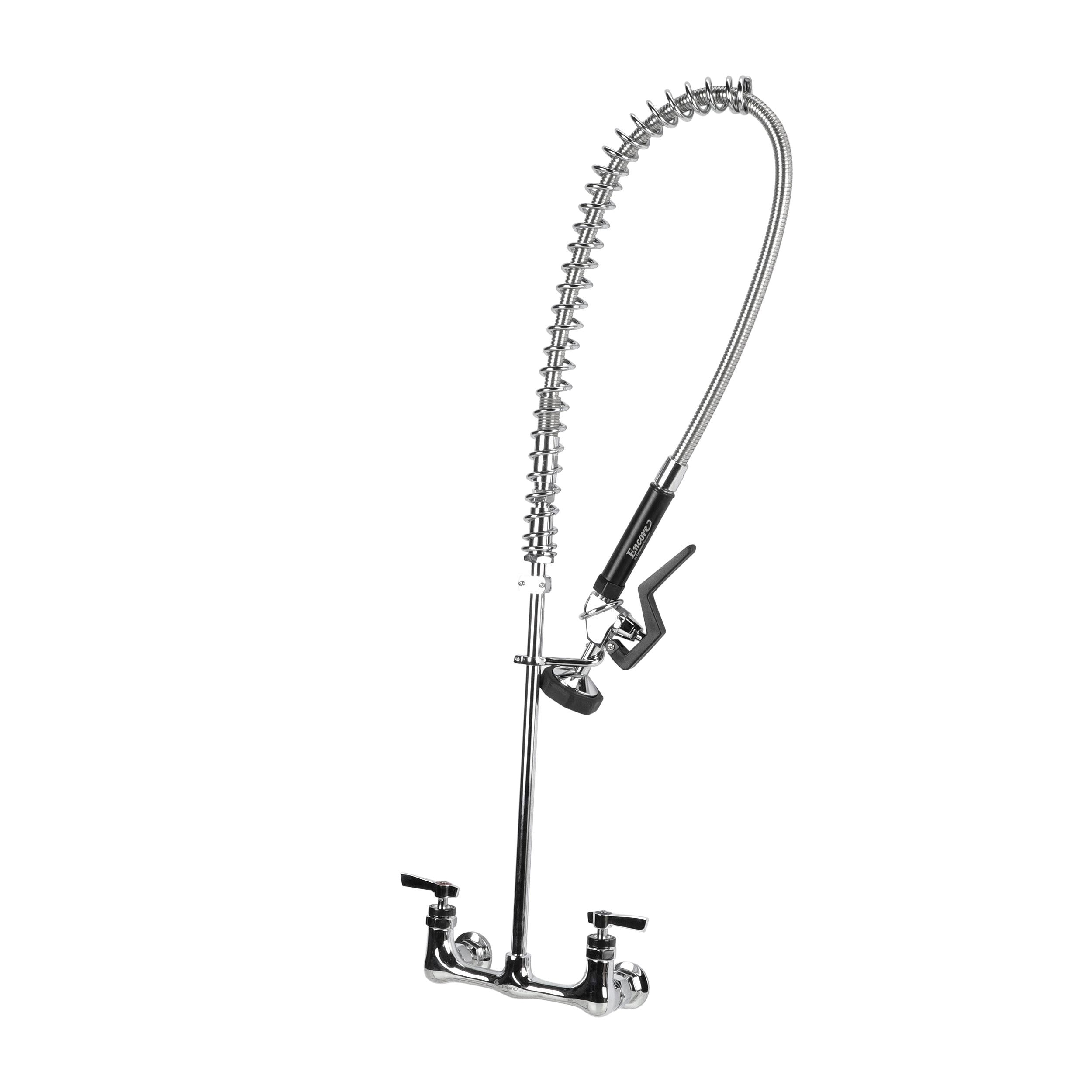 Encore Pre-Rinse Wall Mount Commercial Faucet with 8