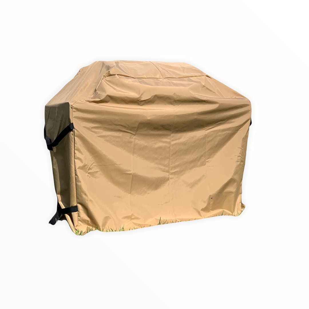 **Char-Broil Performance XL 5-Burner Grill Cover (Model 463243518) - Heavy-Duty, Waterproof, UV-Resistant, Padded Tan Outdoor Cover (56.9