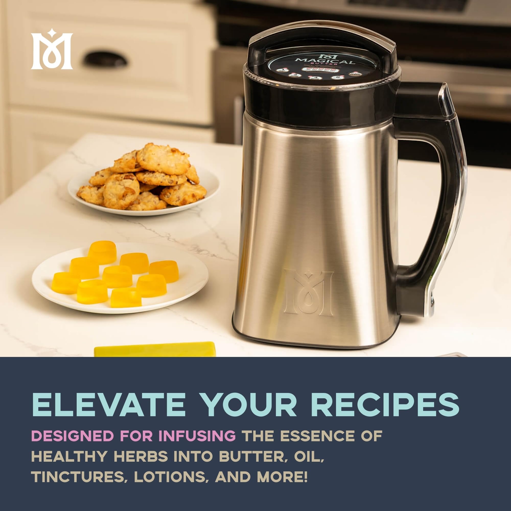 Magical Butter MB2e Herbal Butter Maker Machine - Automatic Infuser for Homemade Butter, Oil, Tinctures & Edibles - Includes Recipe Cookbook - Perfect for DIY Cannabis Cooking, Baking & Herbal Remedies