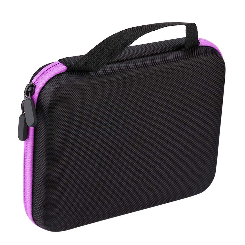63-Slot Essential Oil Storage Bag - Portable Aromatherapy Organizer Case Box (Purple) | Perfect for Travel, Home & Professional Aromatherapy Use