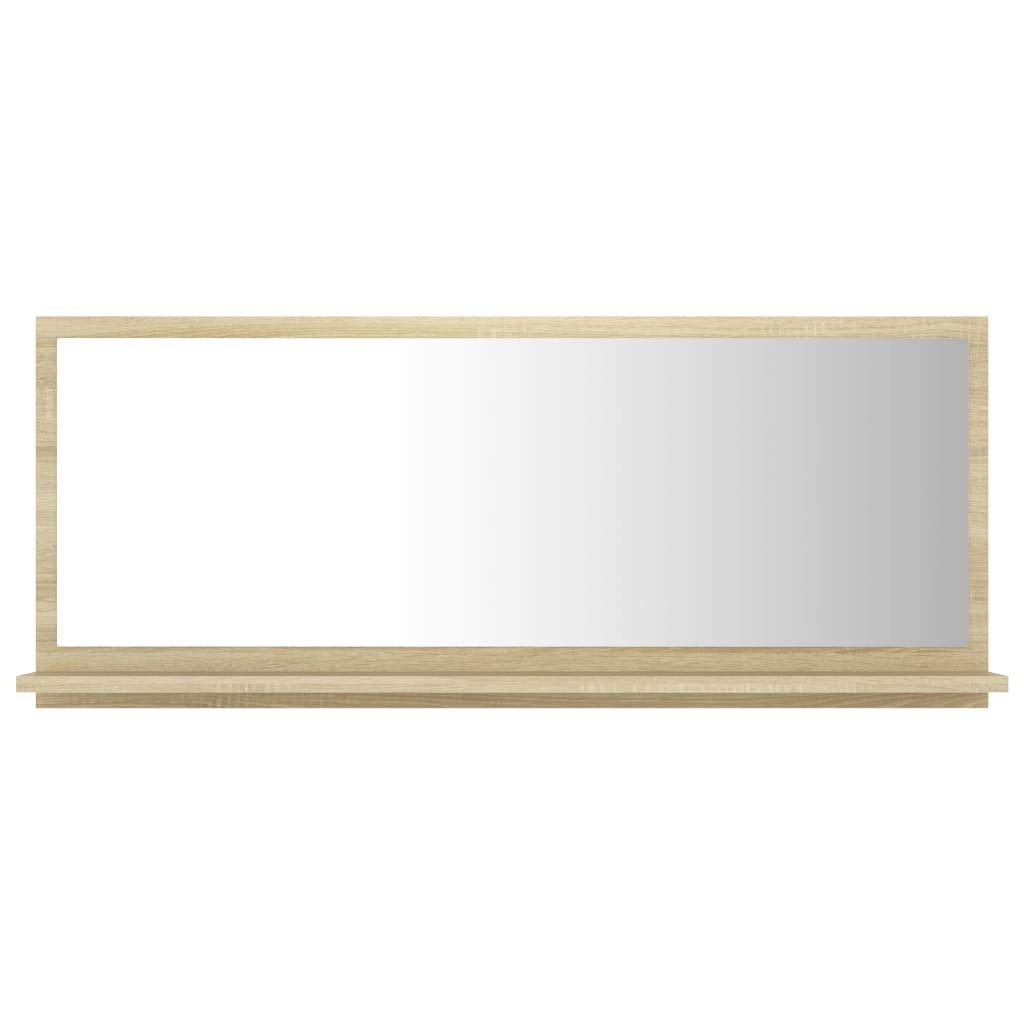 Modern Bathroom Vanity Set with Mirror - Sonoma Oak, Easy to Assemble for Home Decor
